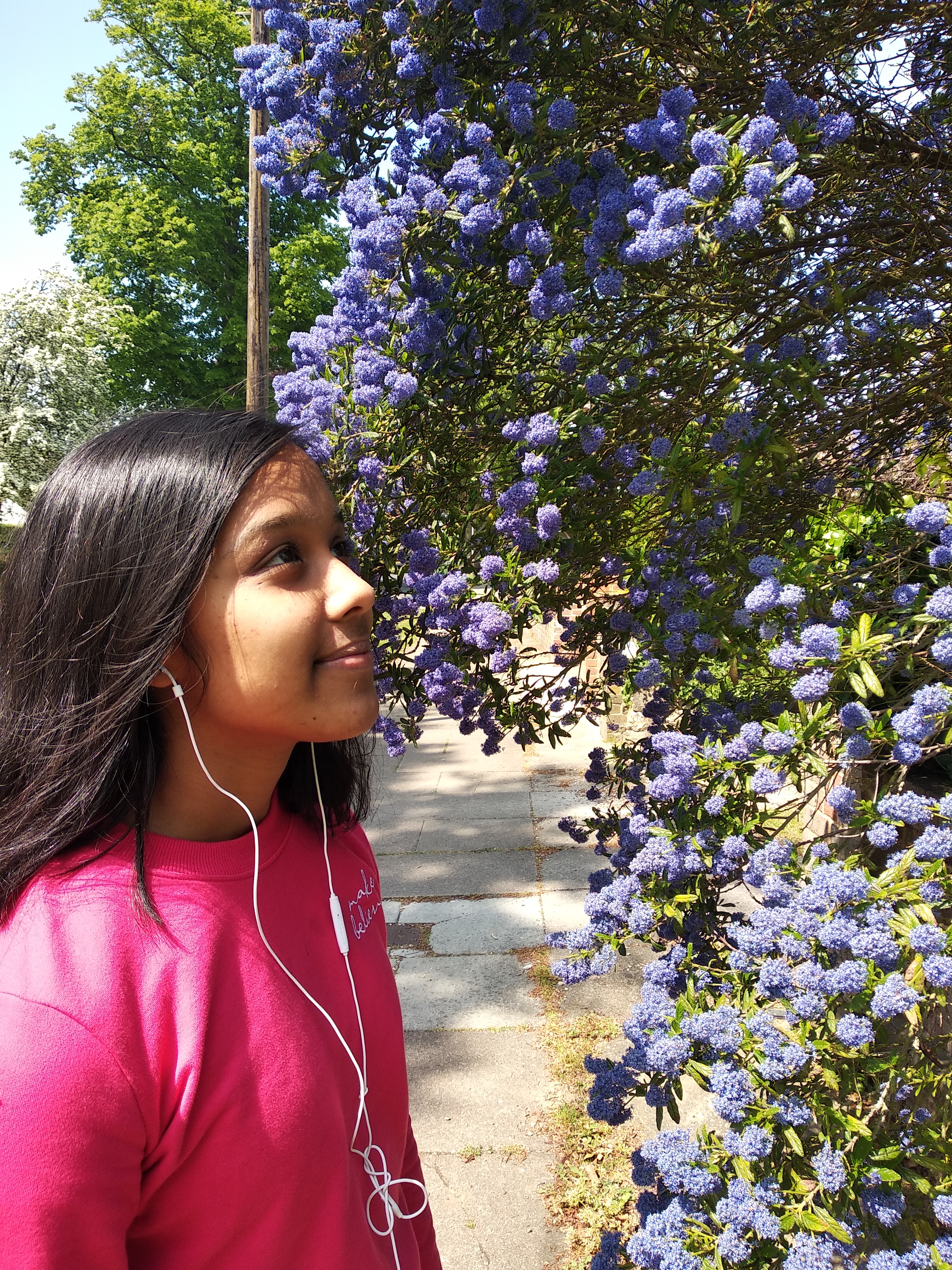 Climate activist Aria (15) in her natural habitat